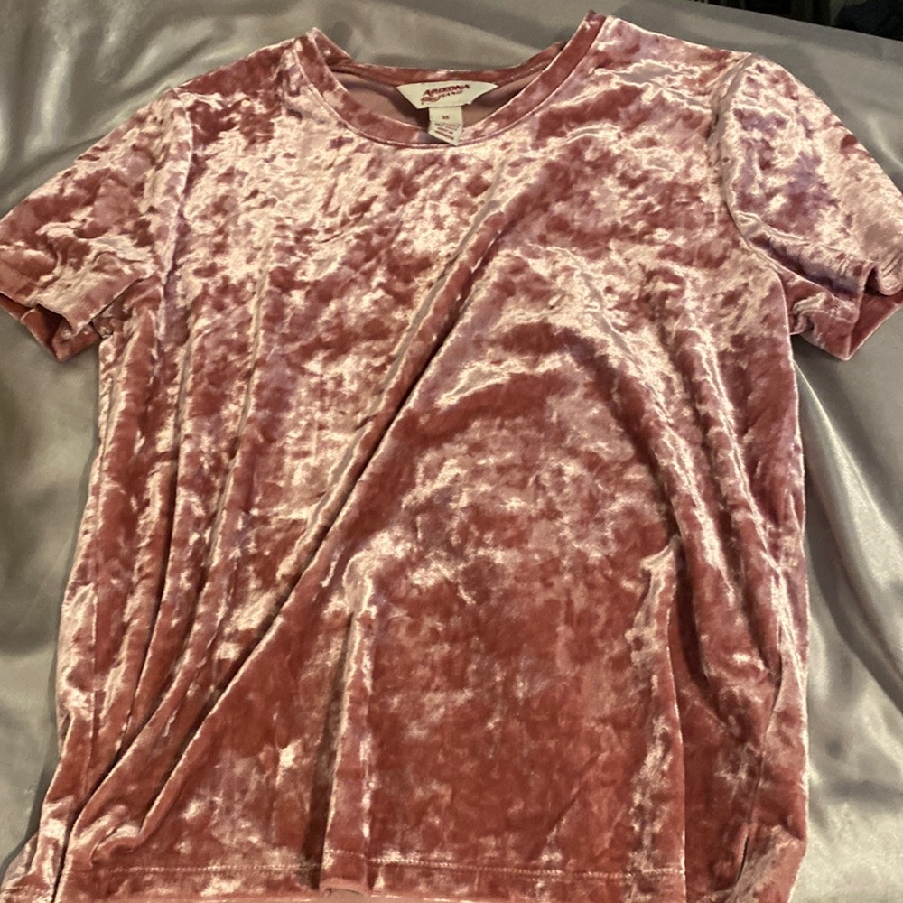 womens velvet crop top